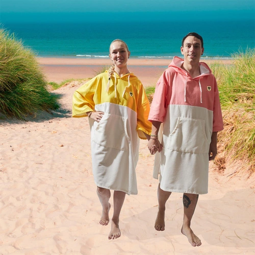 Ručníkové pončo Ainsa žluté