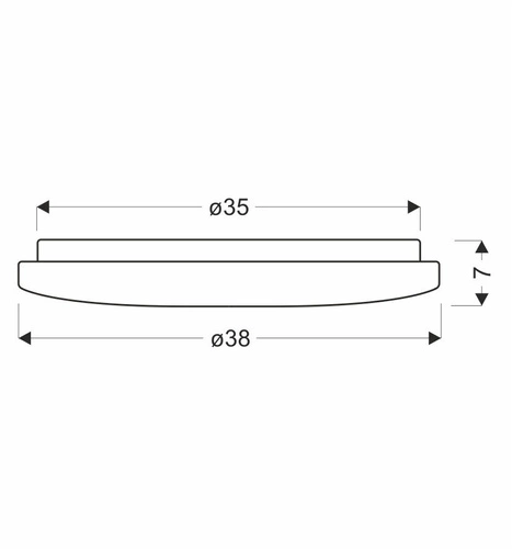 Stropní svítidlo VICTUS stropní svítidlo 38cm 24W LED 4000K bílý difuzor