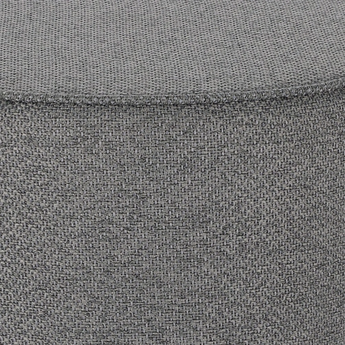 Puf Kung XL kulatý tmavě šedý glamour do obýváku čalouněný na zlaté podstavě 60x47 cm