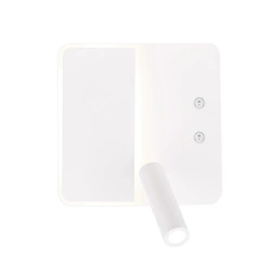 Nástěnné LED svítidlo Alma bílá moderní do ložnice s nastavitelným ramenem na čtení Candellux