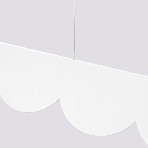 Moderní závěsné LED svítidlo BISCUIT bílé s nastavitelnou výškou do obýváku nebo nad stůl