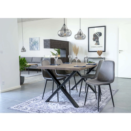 Jídelní stůl Toulon dub kouřový 95x140 loftový stůl