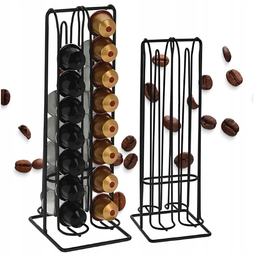 Držák kávových kapslí Nespresso kovový černý