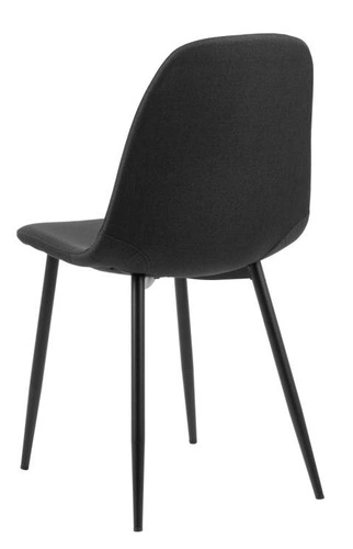 Čalouněná jídelní židle Celia černá moderní skandinávský styl Actona