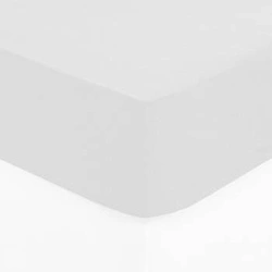 Bavlněné prostěradlo s gumou Atmosphera 90x190 cm bílé na matraci do ložnice