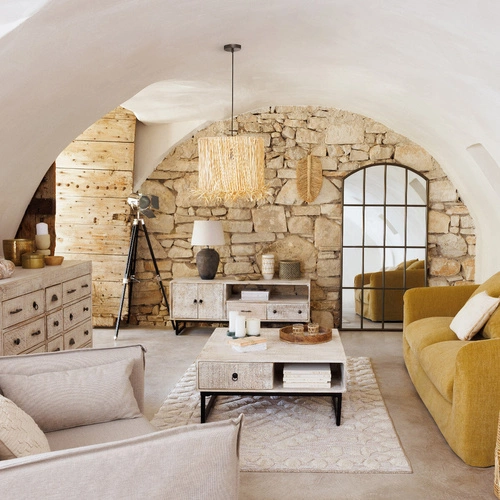 Konferenční stolek Ajay béžový