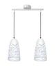 Závěsná lampa Sabrin 2x60W E27 bílá