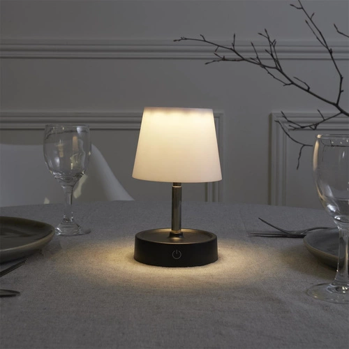 Bezdrátová dotyková noční lampa do ložnice Lumio Intesi s nastavitelnou výškou minimalistická