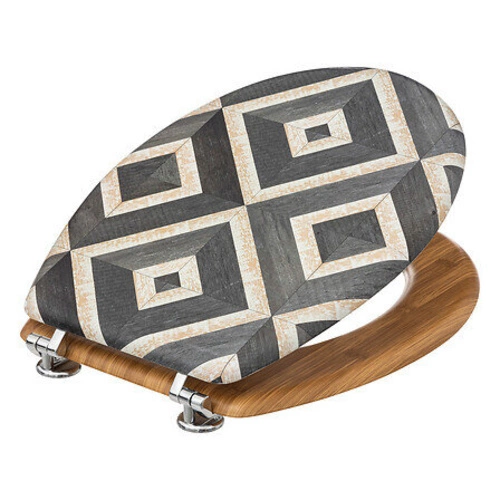 Canvas černé duroplastové WC sedátko do koupelny