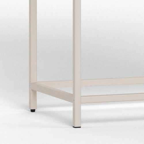 Vitrína Seaford šedá kovová loftová do obýváku na alkohol 77 cm