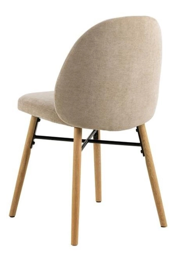 Čalouněná židle Sophia Actona béžová dubová moderní do jídelny a obýváku skandinávská