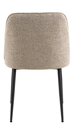 Jídelní židle Brooke Actona čalouněná béžová prošívaná moderní s černými nohami