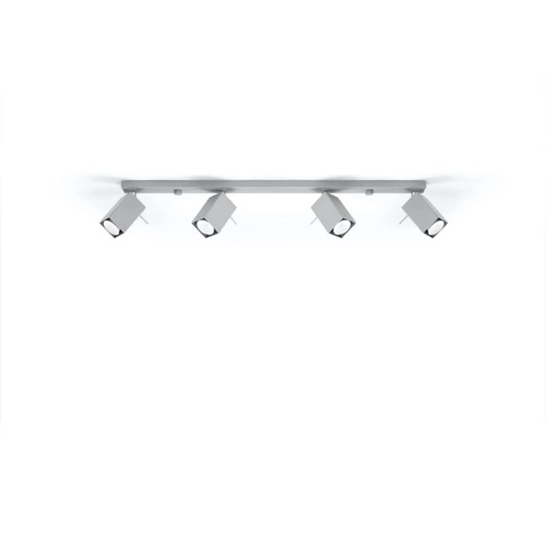 Stropní svítidlo MERIDA šedé 4xGU10 moderní kovové do obýváku a kuchyně Sollux