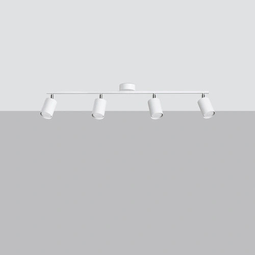 Stropní svítidlo LEMMI 4L bílé moderní kovové s nastavitelnými rameny do obýváku a kuchyně
