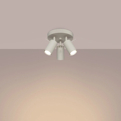 Stropní svítidlo RING 3P béžové moderní kovové do obýváku a ložnice nastavitelné