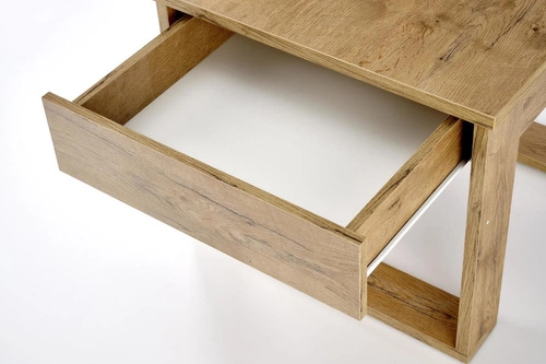 Moderní dubový konferenční stolek Halk S čtvercový se zásuvkou 60x60 do obýváku Intesi