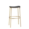 Barová stolička bez opěradla TRICK wood 65 cm černo-zlatá moderní do kuchyně a jídelny SCAB Design