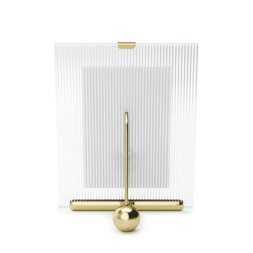 Fotorámeček 10x15 Umbra Flute zlatý moderní stojací sklo glamour na stůl