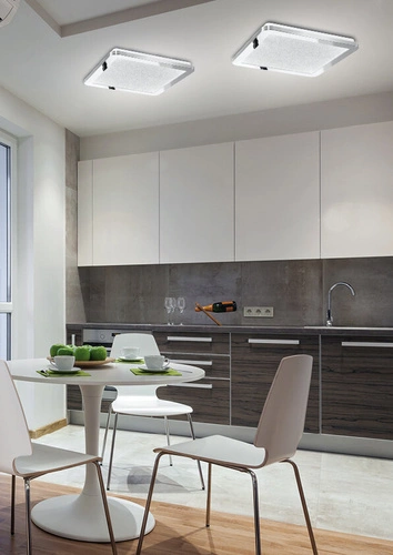 Stropní svítidlo Nexit stropní svítidlo 40x40 24W LED IP44 chrom+sk.anila 3000K