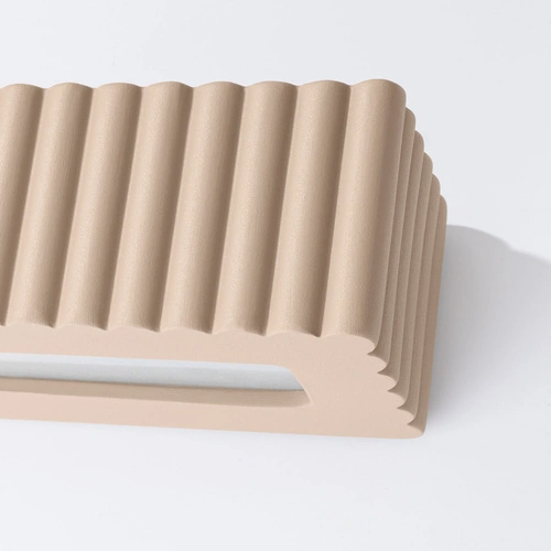 Nástěnné svítidlo RIGATA taupe moderní keramické do obývacího pokoje