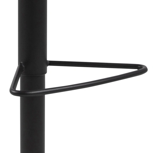 Barová židle Kimmy antracitová otočná s opěrkou výškově nastavitelná do kuchyně