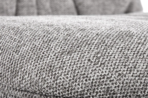 Čalouněná jídelní židle Danis šedá moderní na černých nohách Intesi