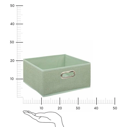 Skládací látková krabice do regálu 31x15 cm pistáciová 5five simply smart