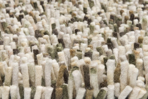 Moderní vlněný koberec shaggy do obýváku Shaggy Rocks béžový 250x350cm Carpets&More