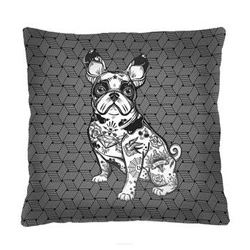 Sametový dekorační polštář Bouled 40x40 cm moderní antialergenní do obýváku Intesi