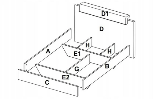 Postel do ložnice Tissa 160x200 moderní s čelem dub craft bílá skandinávský styl