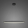 Visící lampa LED Kruhy č.1 100 cm, černá, 4000K