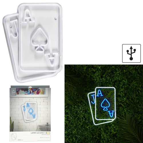 Neonová LED lampa Karta