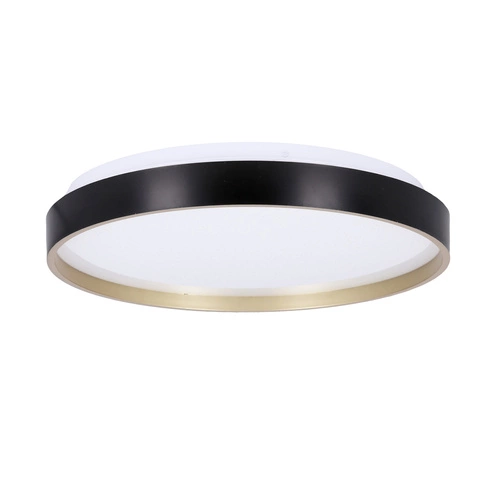 LED stropní svítidlo kulaté Florida černo-zlaté 33 cm moderní do obýváku a ložnice