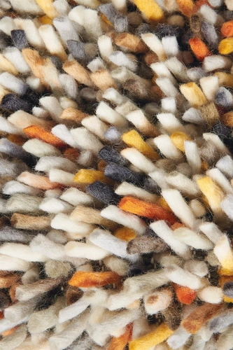 Vlněný shaggy koberec Shaggy Dots 200x300 oranžovo-žlutý moderní do obýváku CARPETS & MORE