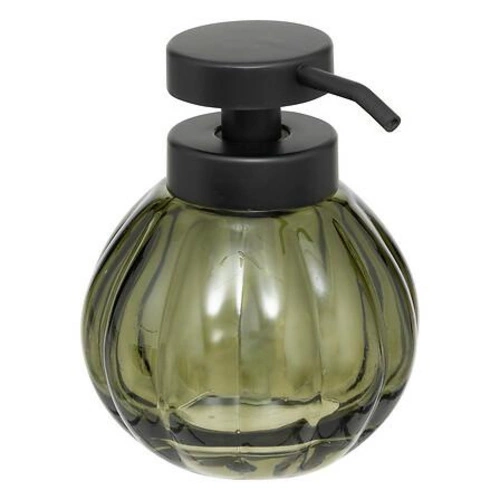 Skleněný zelený dávkovač mýdla 5five simply smart moderní do koupelny nebo kuchyně