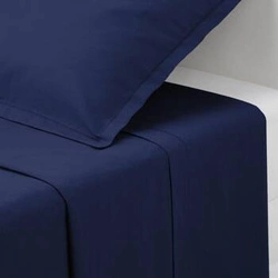 Bavlněné modré prostěradlo Atmosphera 240x290 cm na velkou postel do ložnice