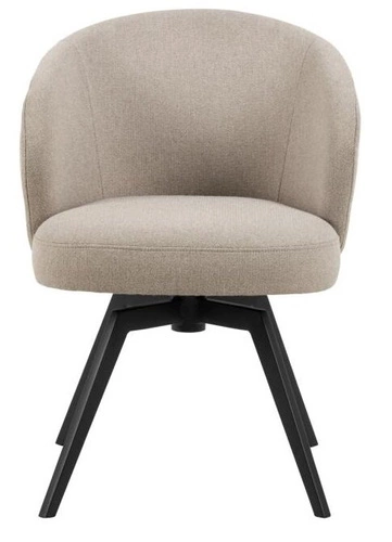 Otočená čalouněná židle Darlene Actona béžová moderní do jídelny a obýváku