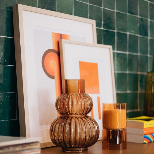 Dřevěný fotorámeček 50x70 Eva Atmosphera minimalistický na zeď s paspartou