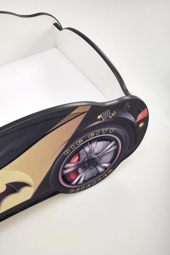 Dětská postel Batman Car šedá