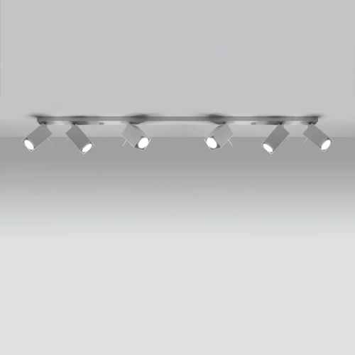 Stropní svítidlo MERIDA 6L bílá moderní kovová do obýváku a kuchyně Sollux