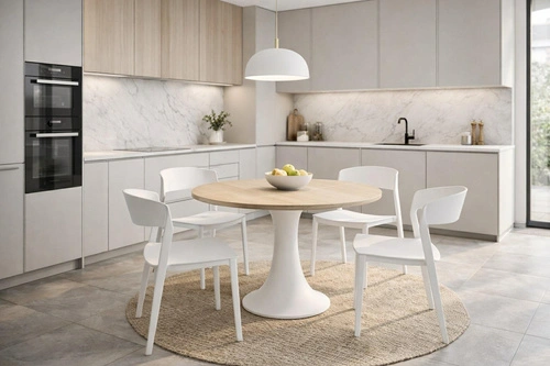 Židle Ribbon béžová plastová moderní jídelní a kuchyňská židle