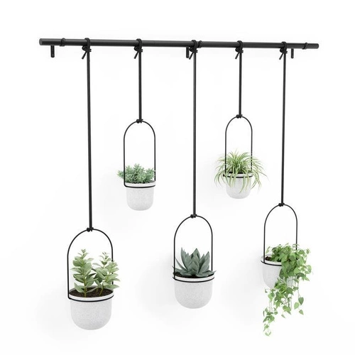Závěsný květináč Triflora Umbra moderní sada květináčů na bylinky do bytu 95 cm