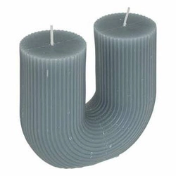 Dekorační svíčka Demi Atmosphera mořská moderní ručně vyráběná 2 knoty