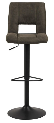 Barová židle s opěrkou Sylvia Actona moderní čalouněná otočná výškově nastavitelná do kuchyně antracitová