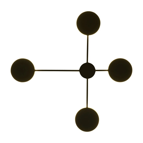 Moderní LED nástěnné svítidlo CLEX 112 cm černý kov do obýváku a ložnice Step into Design