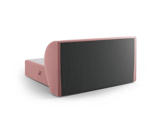 Postel do ložnice Miley 180x200 růžová sametová s úložným prostorem moderní glamour