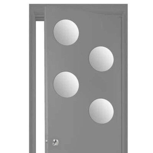 Sada 4 samolepicích kulatých zrcadel 20x20 cm do předsíně 5five simply smart