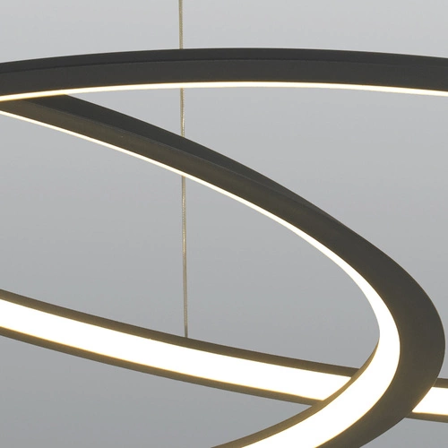 Stropní LED svítidlo Spirello černé 80 cm moderní do obýváku a jídelny Step into Design