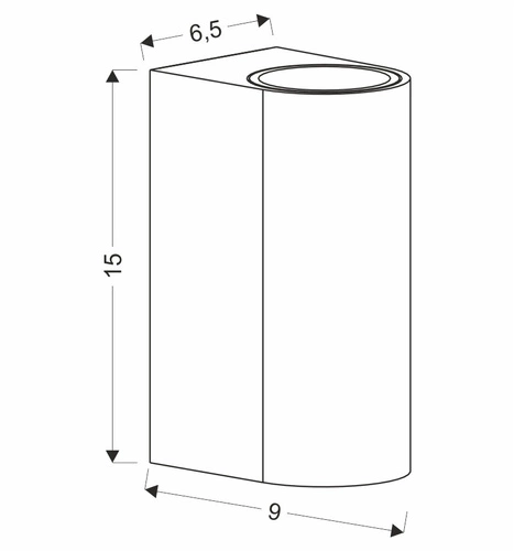 Venkovní nástěnné svítidlo Lobelia černé moderní hliníkové světlo na terasu CANDELLUX