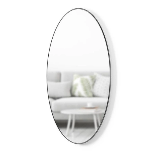 Oválné závěsné zrcadlo Hubba Umbra 92x62 moderní zrcadlo do předsíně na zeď